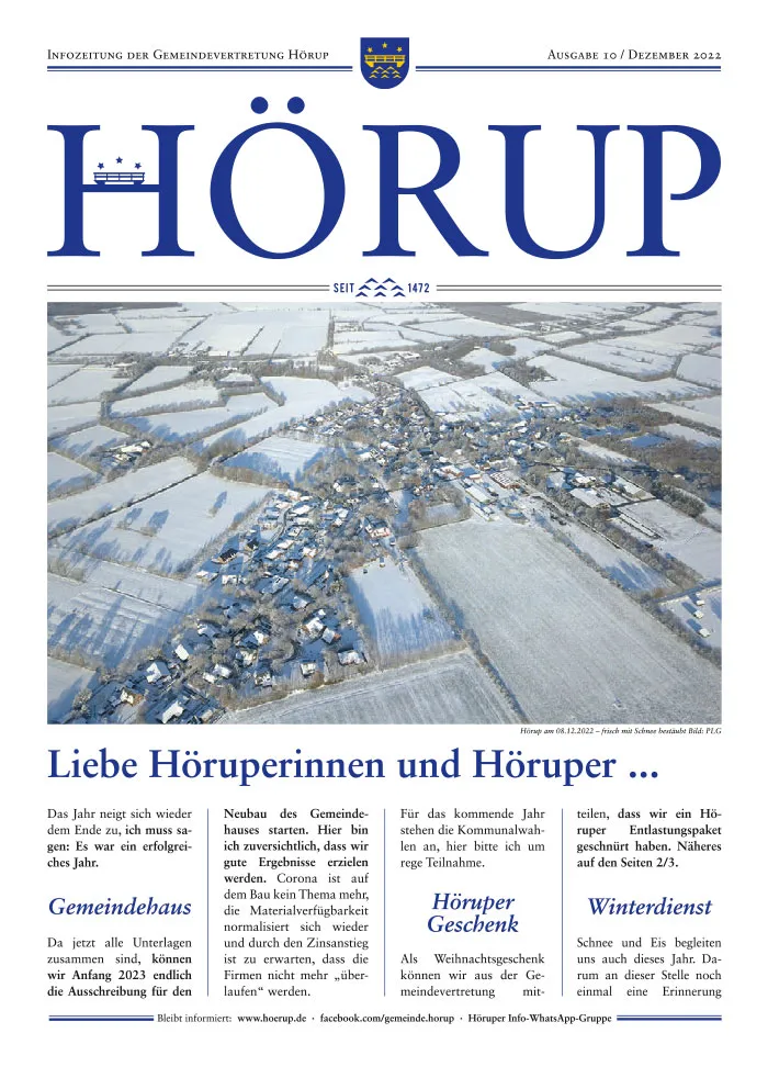 Hörup Zeitung Ausgabe 10 Dezember 2022