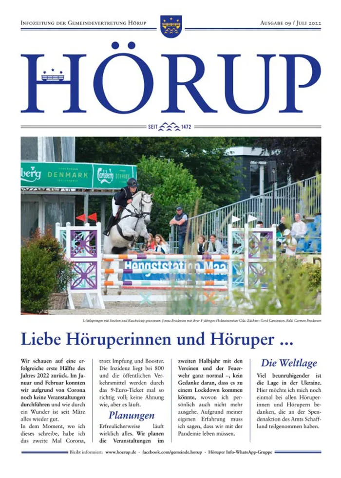 Hörup Zeitung Ausgabe 09 Juli 2022